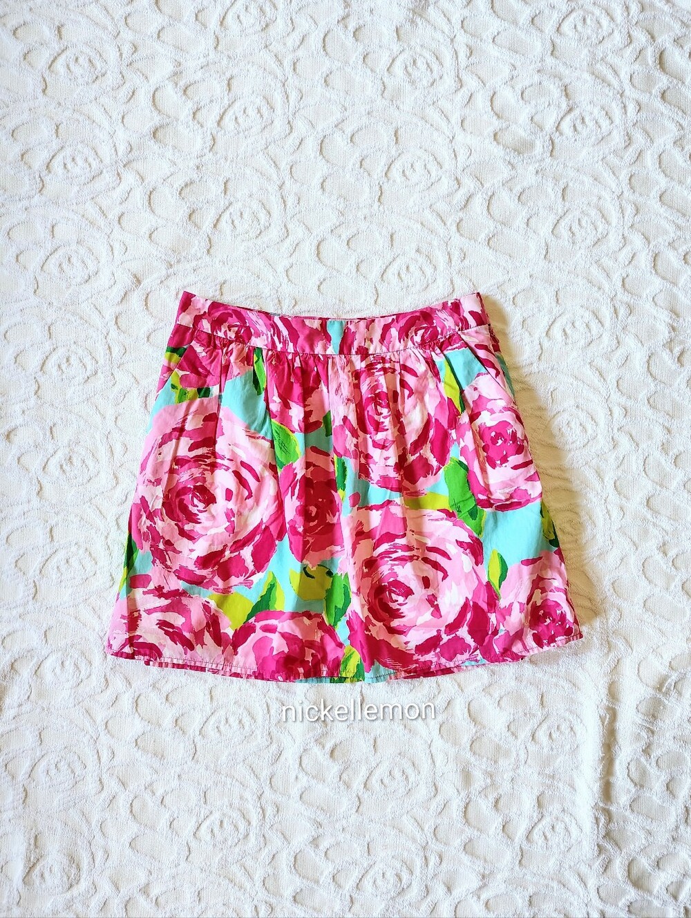 Lilly Pulitzer First Impression Whitley Skirt 0 XS Xsmall HTF Like New
